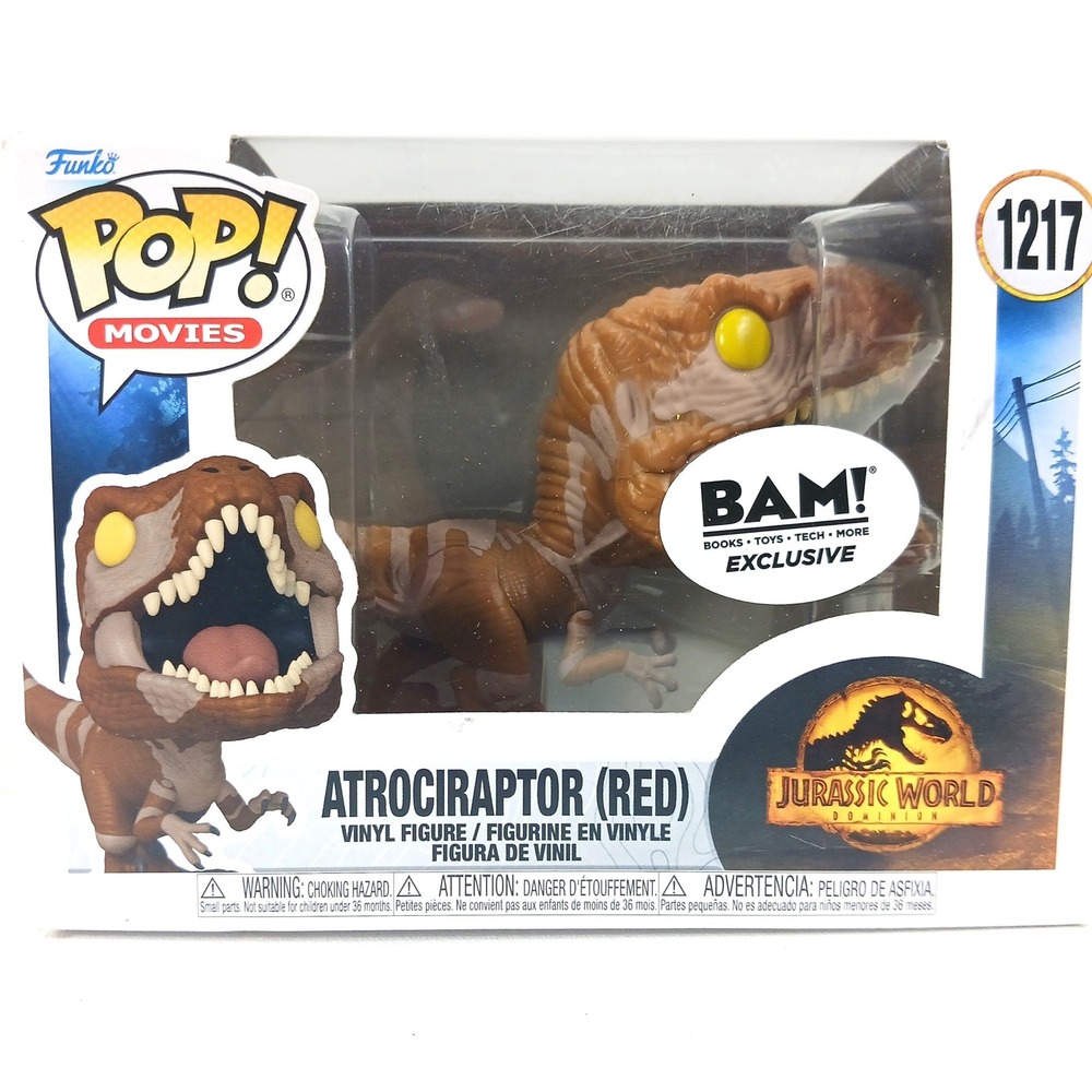 Funko Pop Atrociraptor Red 1217 Jurassic‎ World Dominion BAM Exclusive Figure